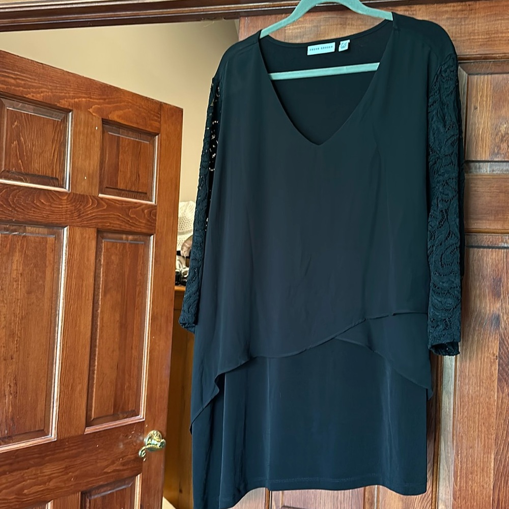 Susan Graver pleated top